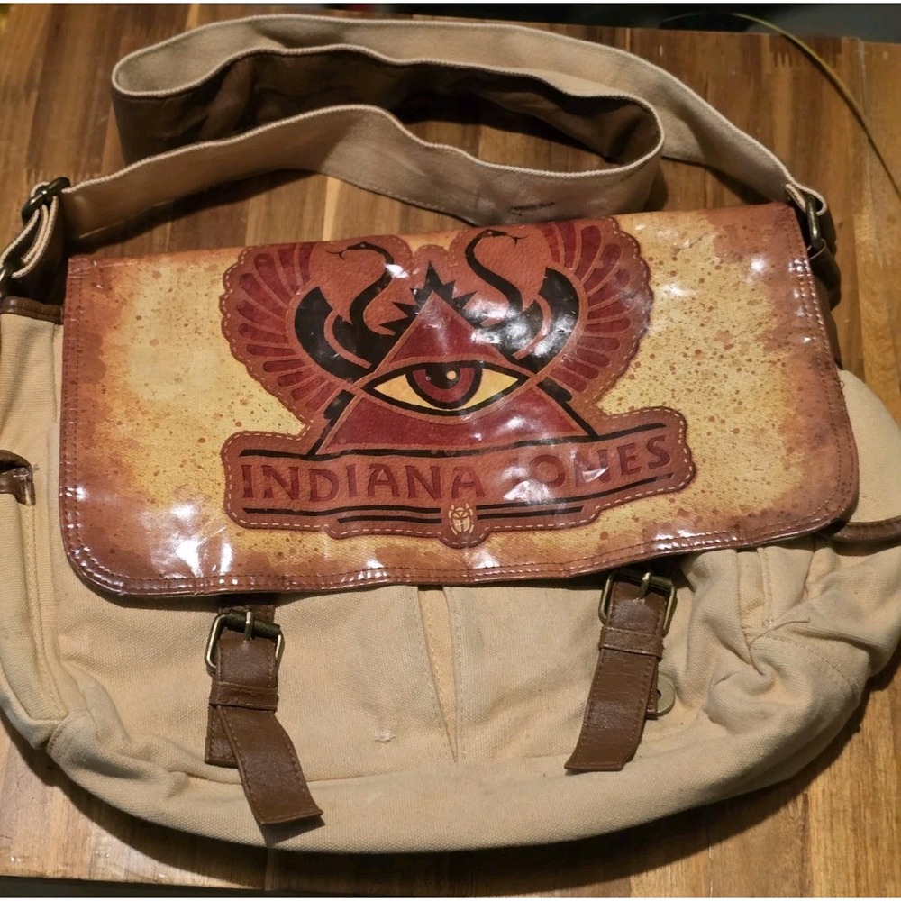 Indiana Jones™ ADVENTURE WEAR Messenger Satchel Travel Bag Disney Parks Rare